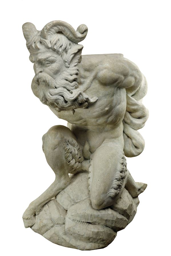 Importante scultura "Fauno"  
