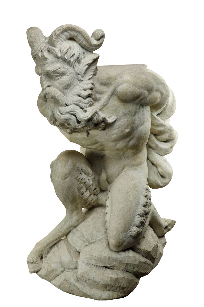 Importante scultura "Fauno"