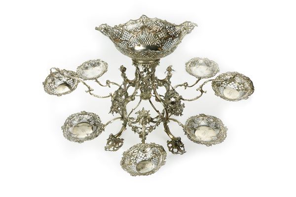 Emick  Romer - Centrotavola in argento - Londra 1766                                   