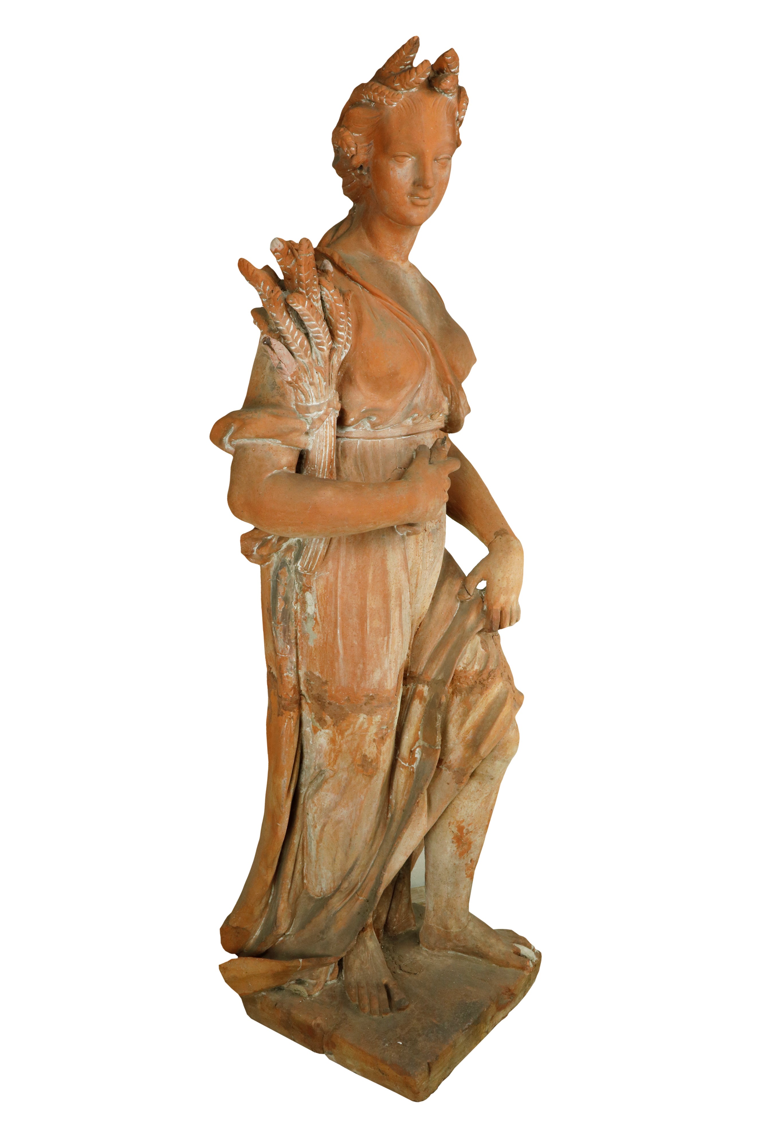 Grande Scultura " Allegoria dell'Estate " terracotta