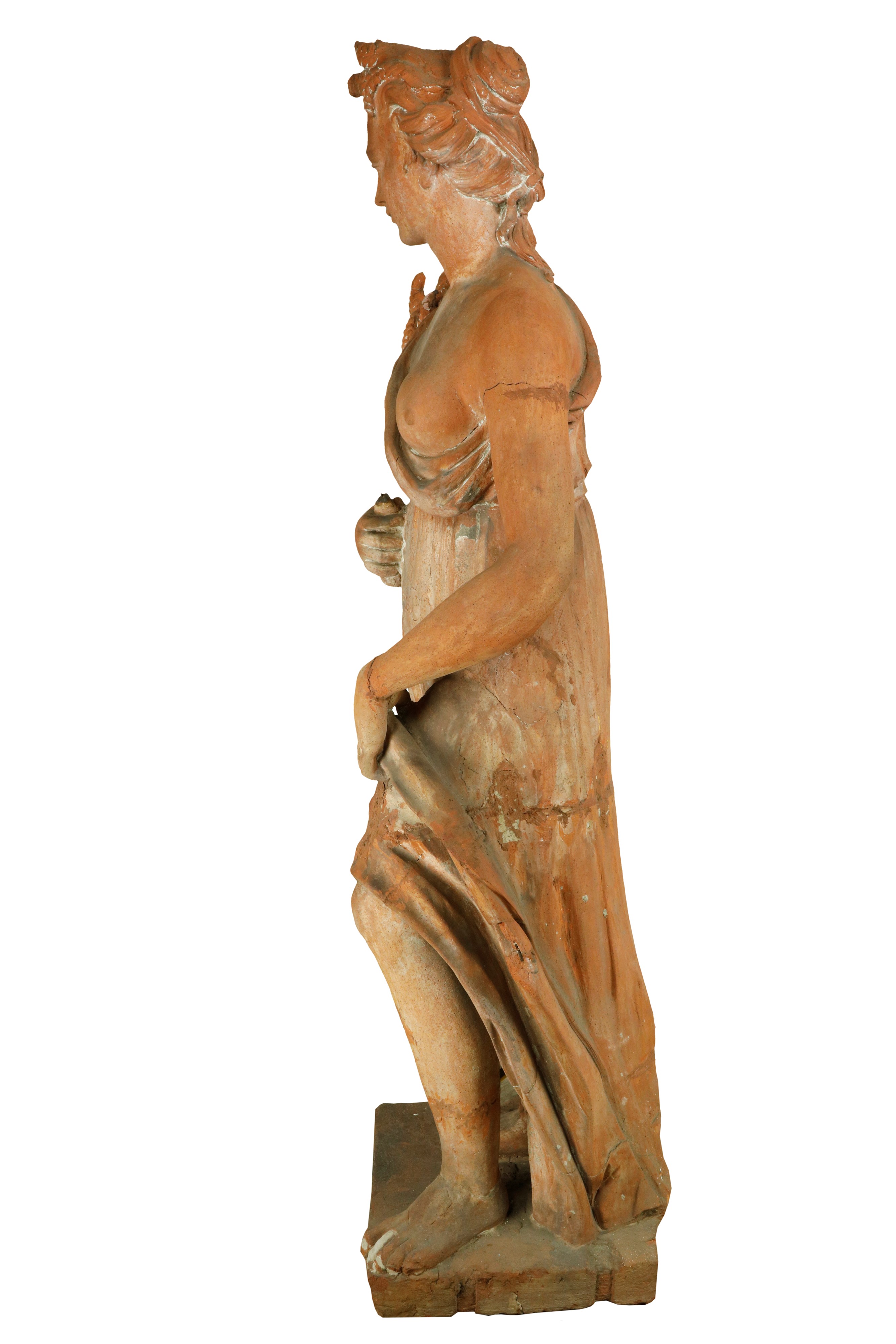 Grande Scultura " Allegoria dell'Estate " terracotta