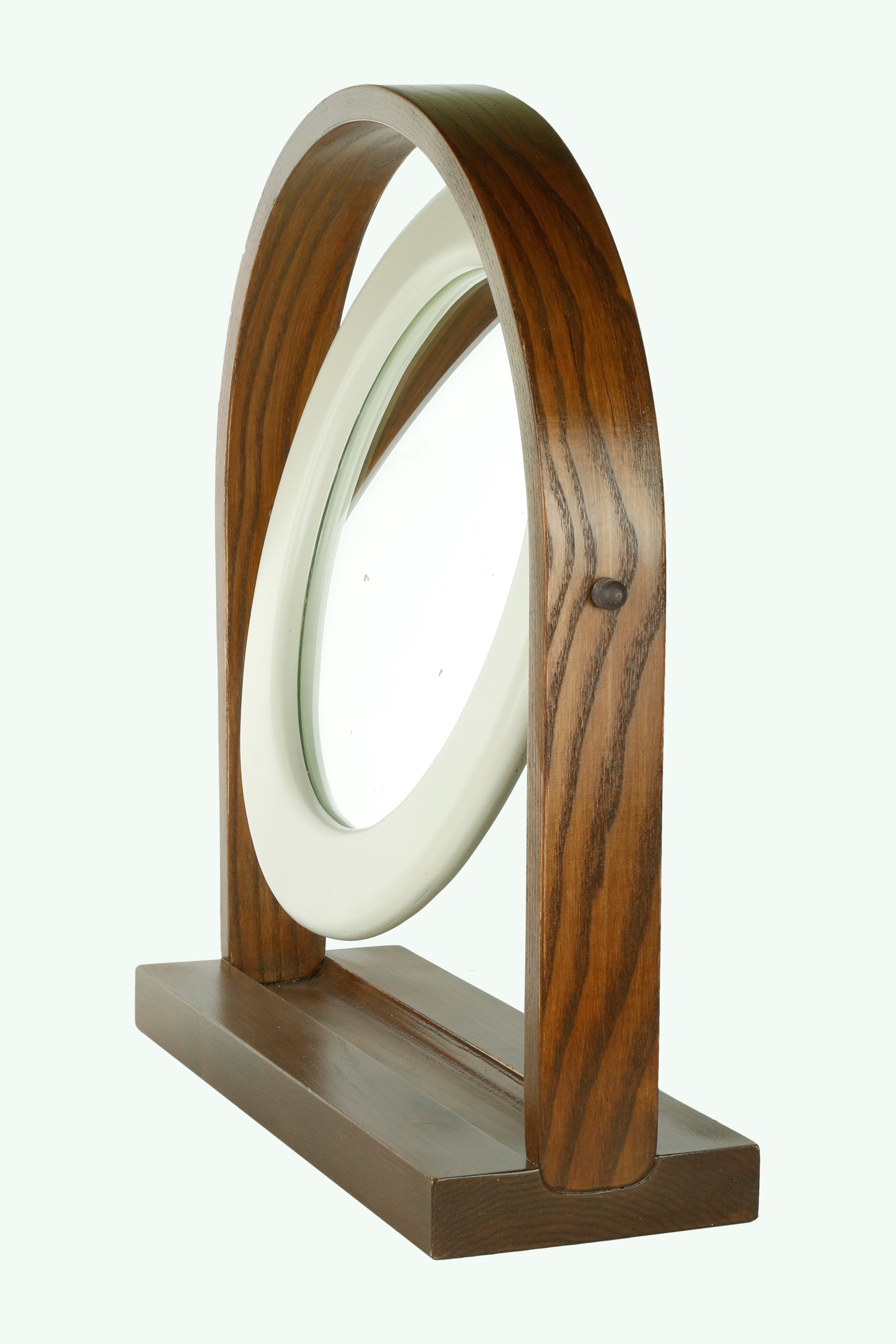Ettore Sottsass - Specchio “Sandretta” SP 63 (Poltronova), cristallo specchiato e cornice in legn...