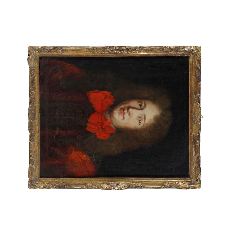 Giovane gentiluomo con cravattino rosso