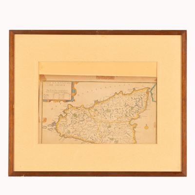 Incisione "isle Et Royaume De Sicilie"