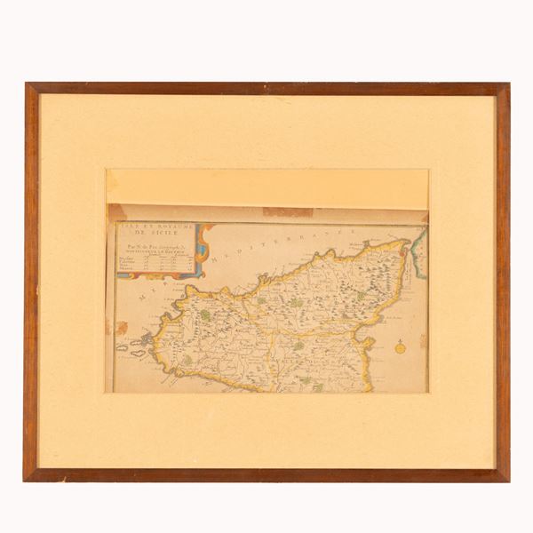 Incisione "Isle et Royaume de Sicilie"