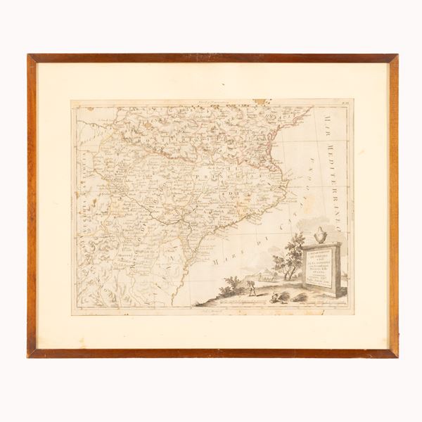 Antonio Zatta - Incisione geografica XVIII sec