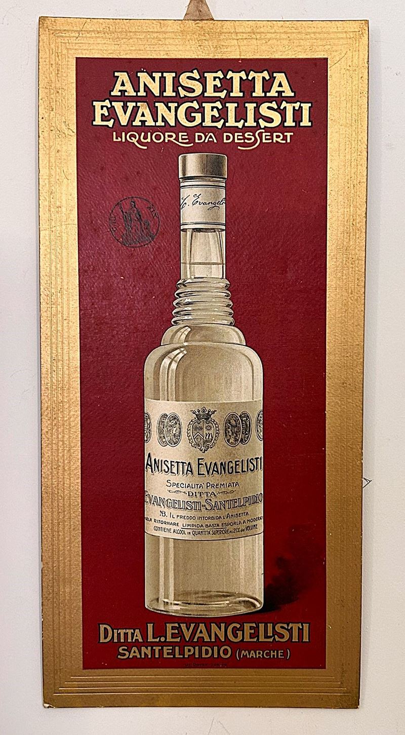 Anisetta Evangelisti, Cartone Espositore, litografia Doyen, Torino, circa 1940
