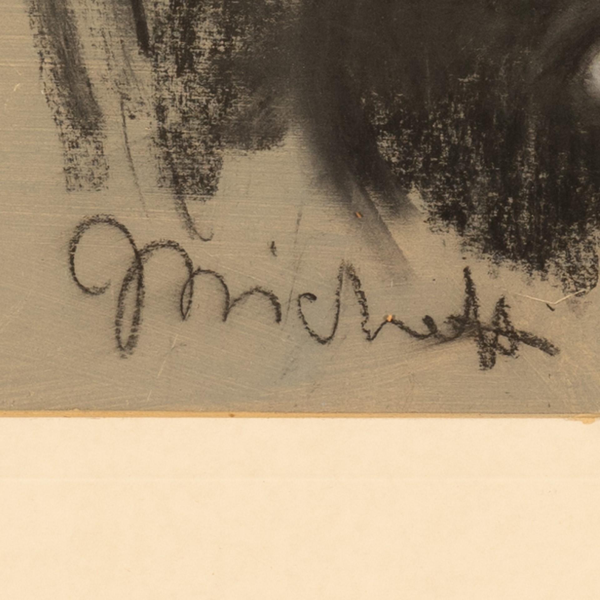 Francesco Paolo Michetti - Giovane con cappello, tecnica mista su carta