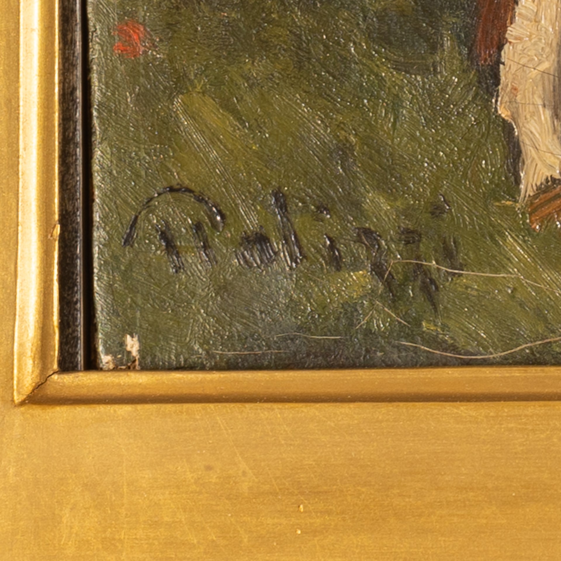 Giuseppe Palizzi - L'amore del caprone, olio su tela