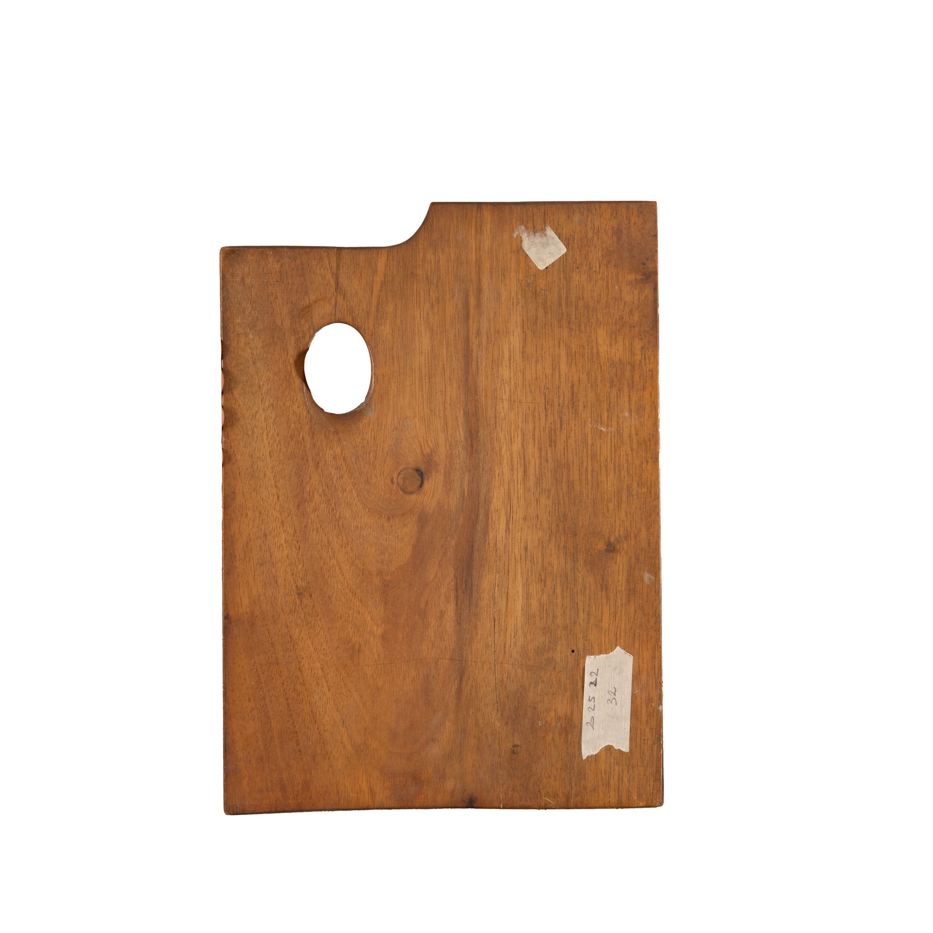 Tavolozza dipinta con giovane donna sulla battigia