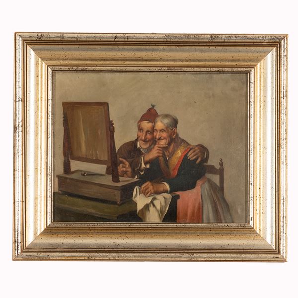 Pietro Pederzoli - Coppia di anziani si specchiano