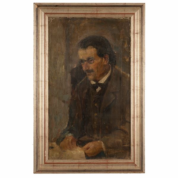 Cesare Ciani - Uomo con occhiali che legge