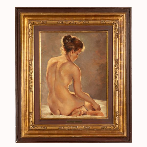 Giovanni  Marchini - Nudo di donna di tergo
