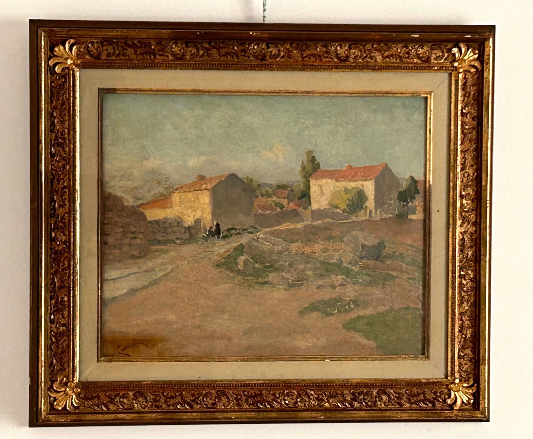 Paesaggio con casolari