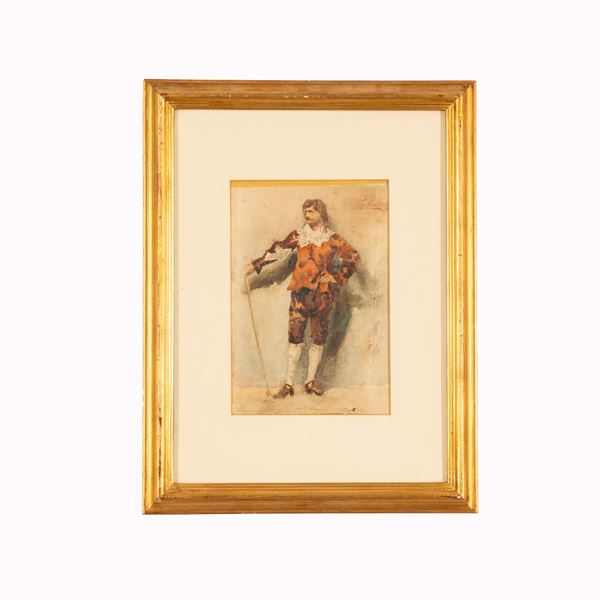 Giuseppe Cassioli - Gentiluomo con bastone da passeggio