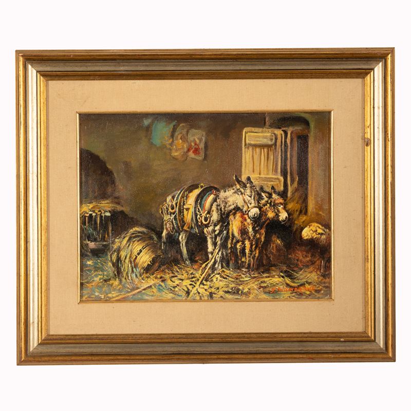 G. Bucchiarone - Omaggio a Tito Pellicciotti, olio su tela