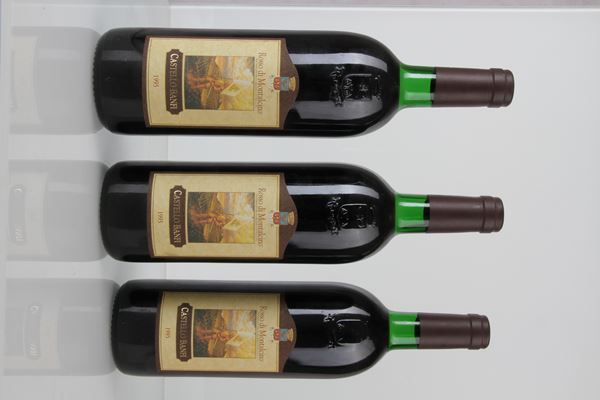 Gruppo di 3 bottiglie BANFI Rosso di Montalcino  1995