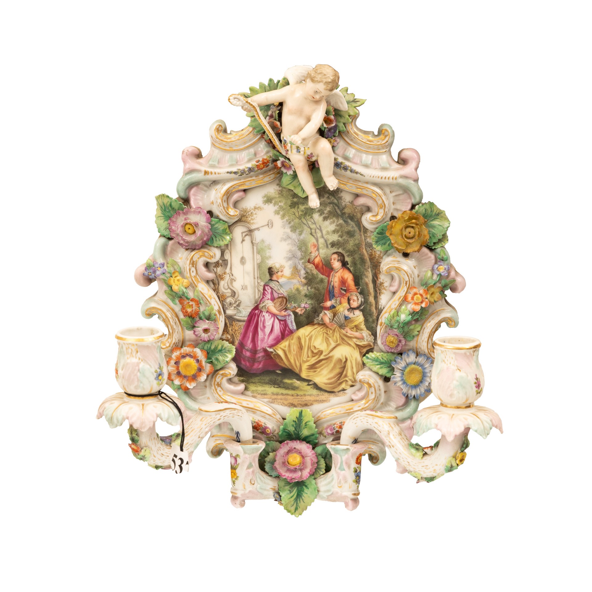 Coppia Appliques Francesi