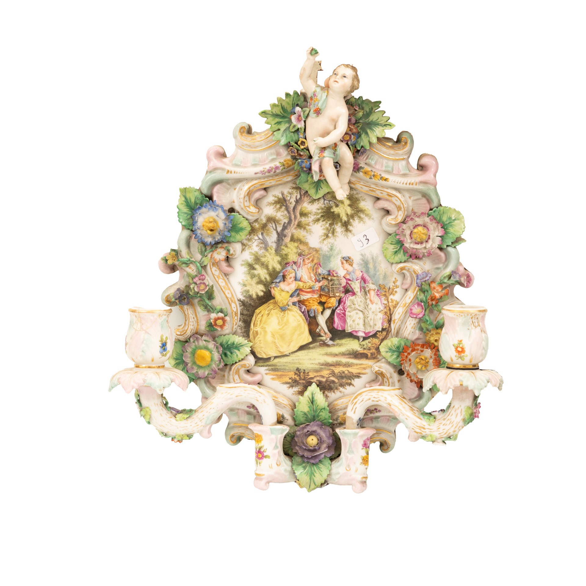 Coppia Appliques Francesi