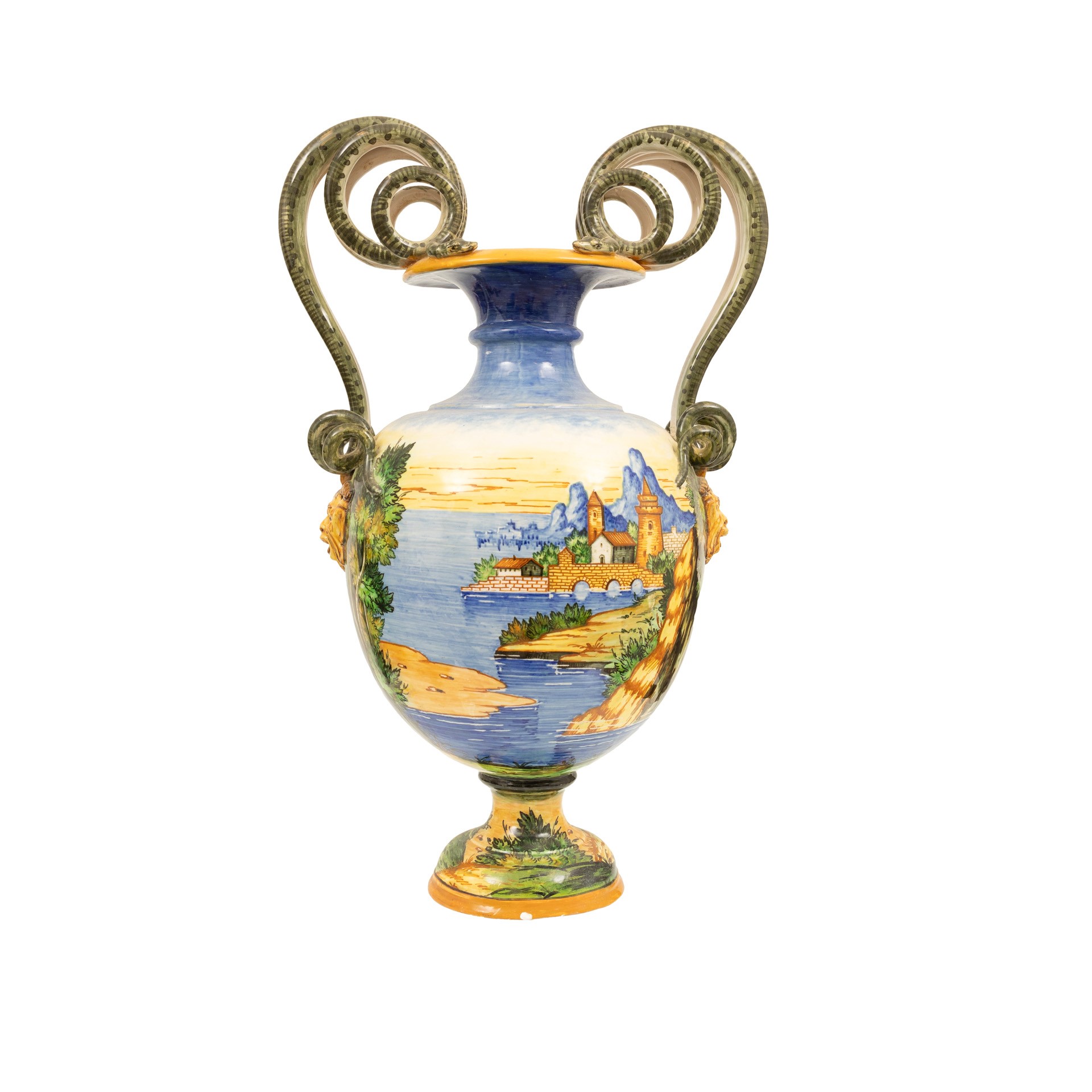Vaso Istoriato in Maiolica, Molaroni, Pesaro