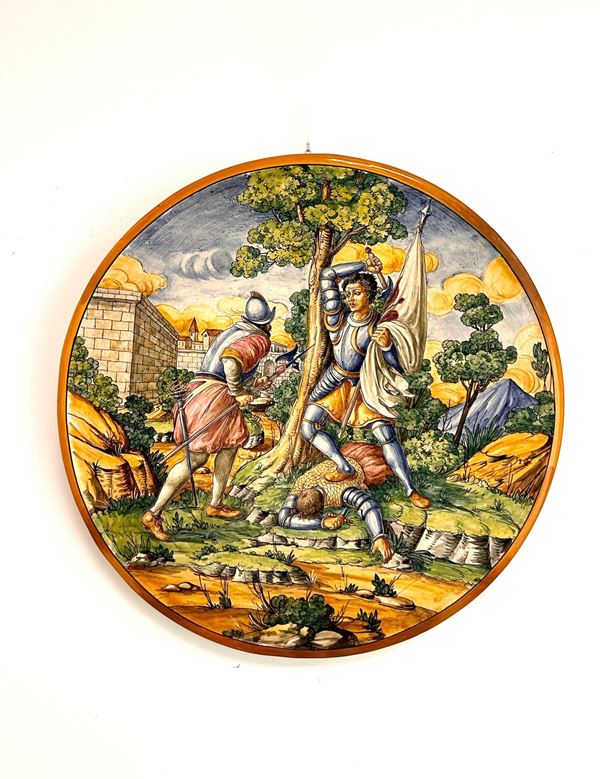 Piatto ceramica, firmato Ciulli