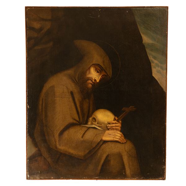 San Francesco che contempla un teschio