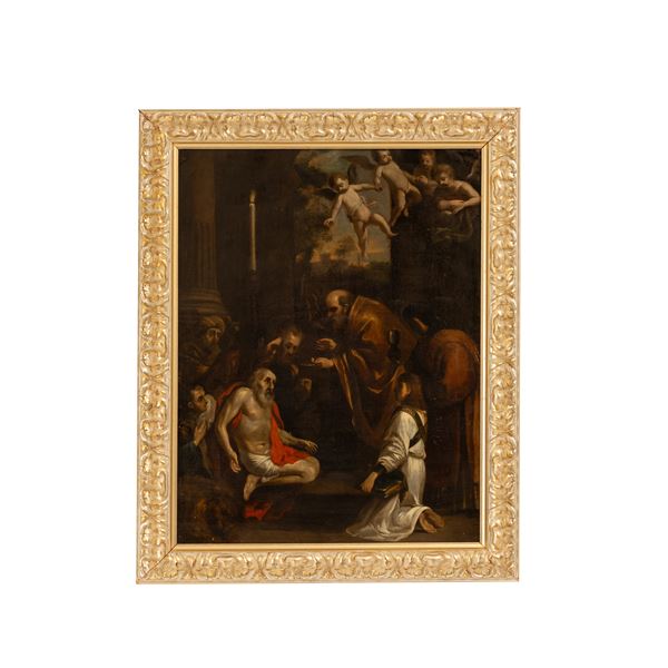 ULTIMA COMUNIONE DI S.GIROLAMO - Emilia XVII sec - 