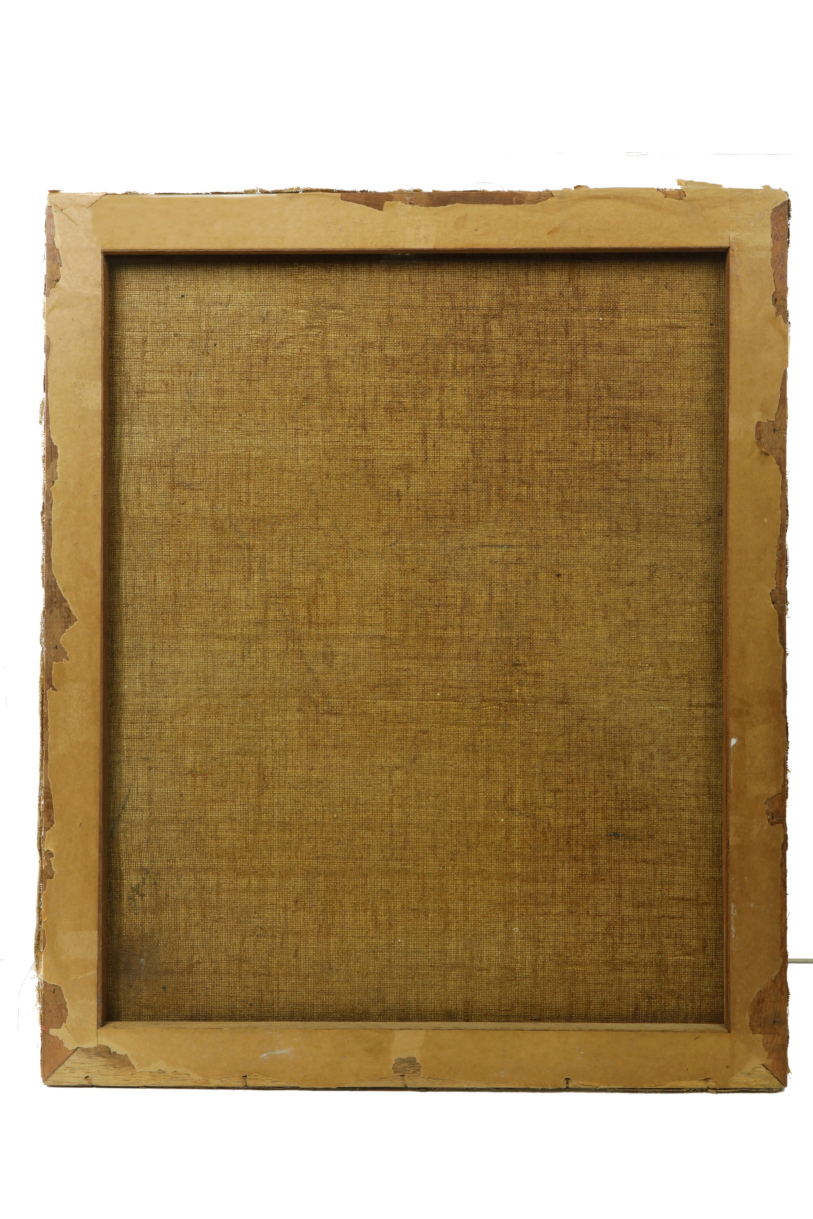 Interno domestico con figura maschile seduta