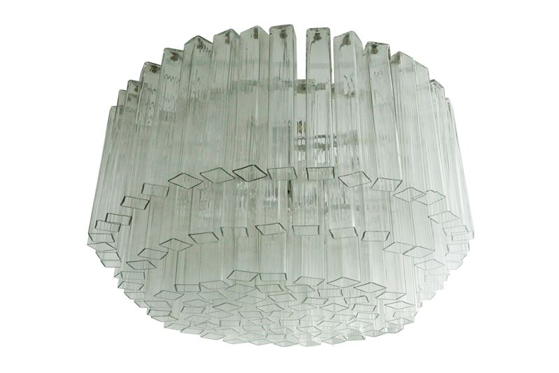 Venini - Lampada a sospensione in vetro soffiato (produzione Murano, Italia), 1970
