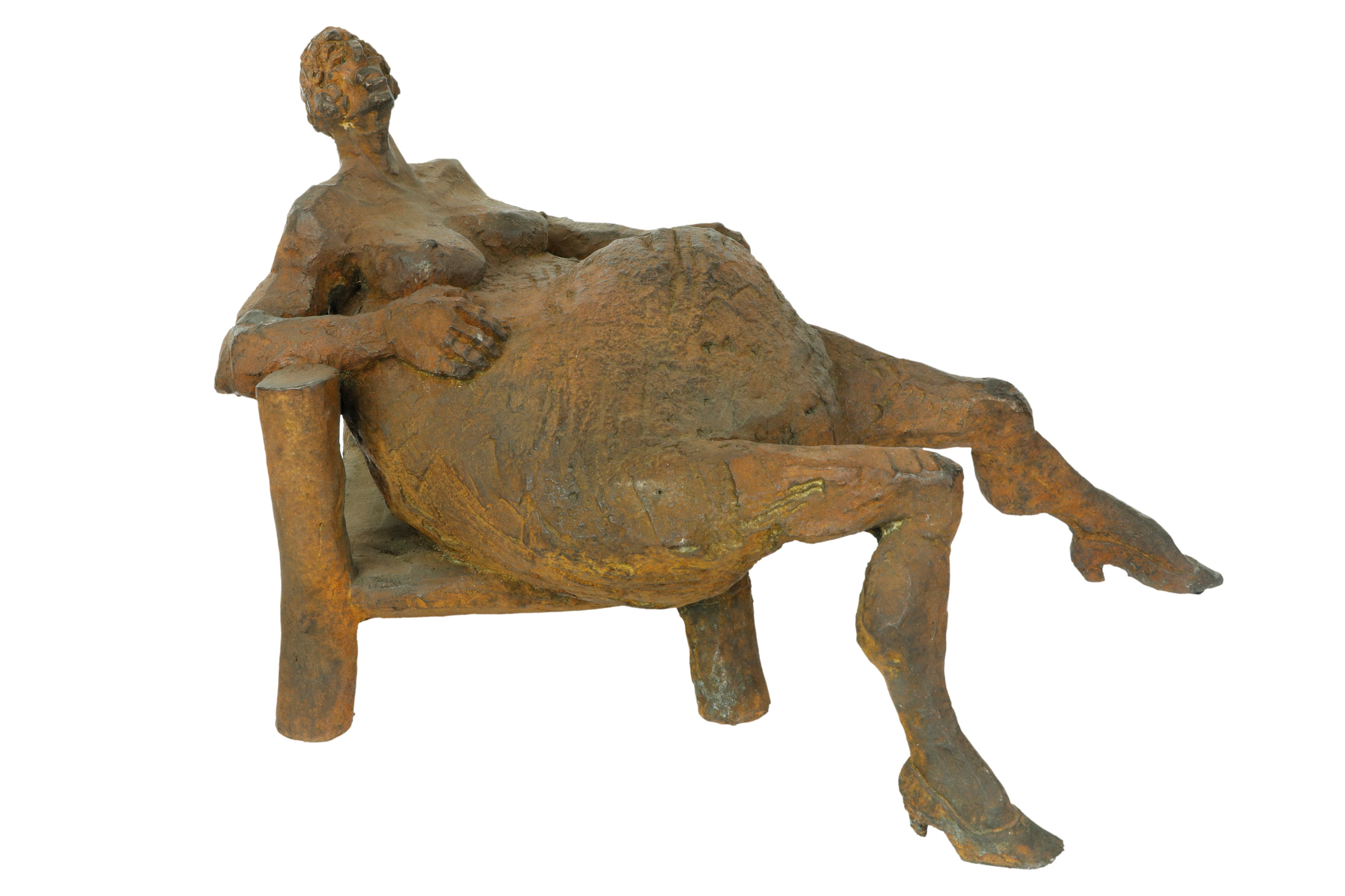 Scultura in Terracotta di Donna Raff. "maternita' "