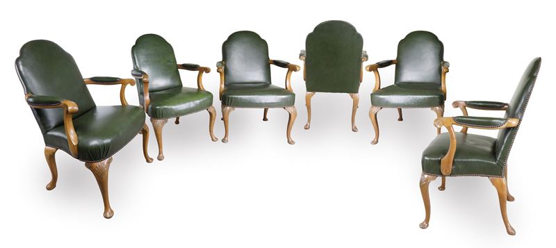 GRUPPO DI 12 POLTRONE INGLESI