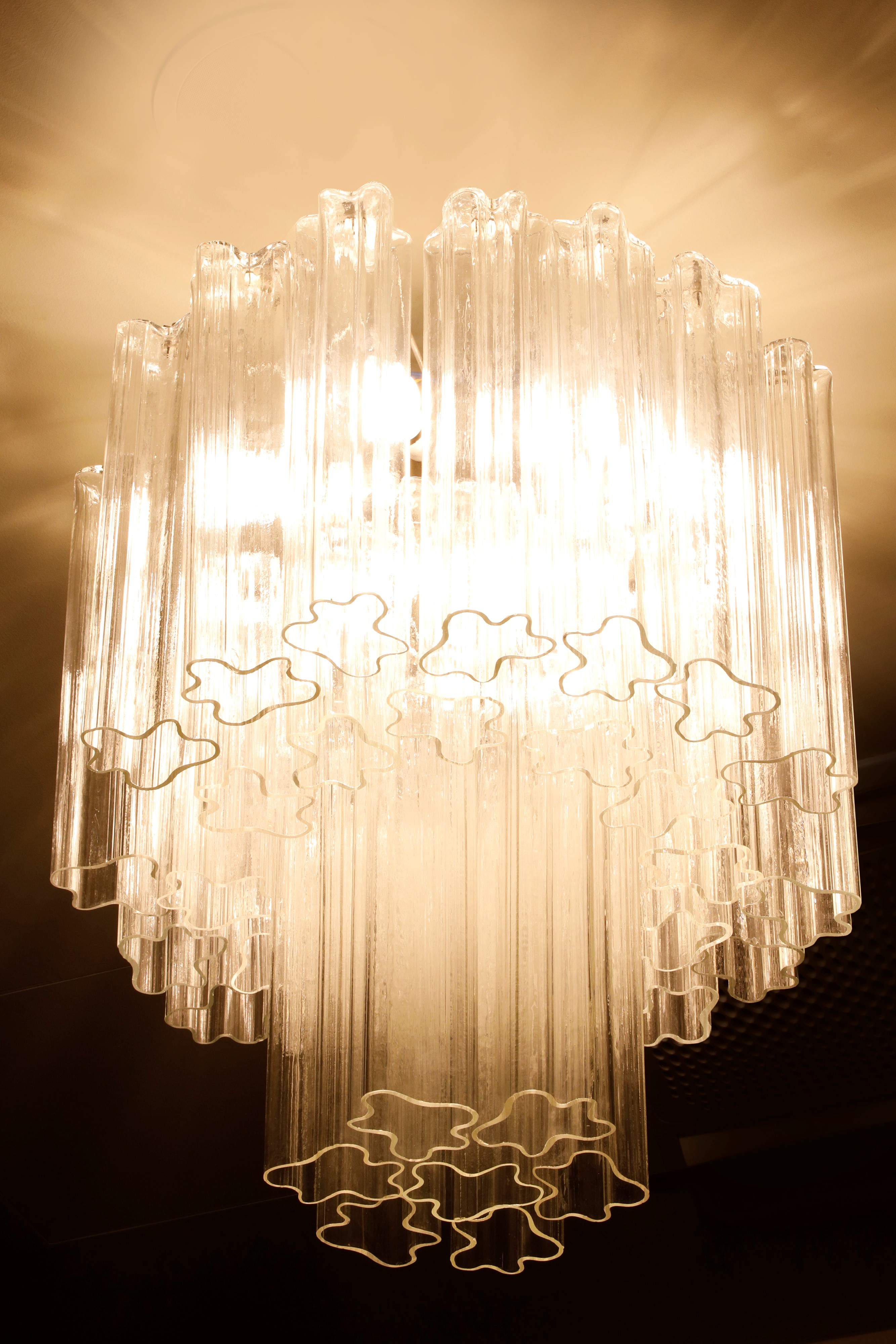 Venini - Lampada a sospensione in vetro di Murano (Italia), produzione italiana, circa 1970