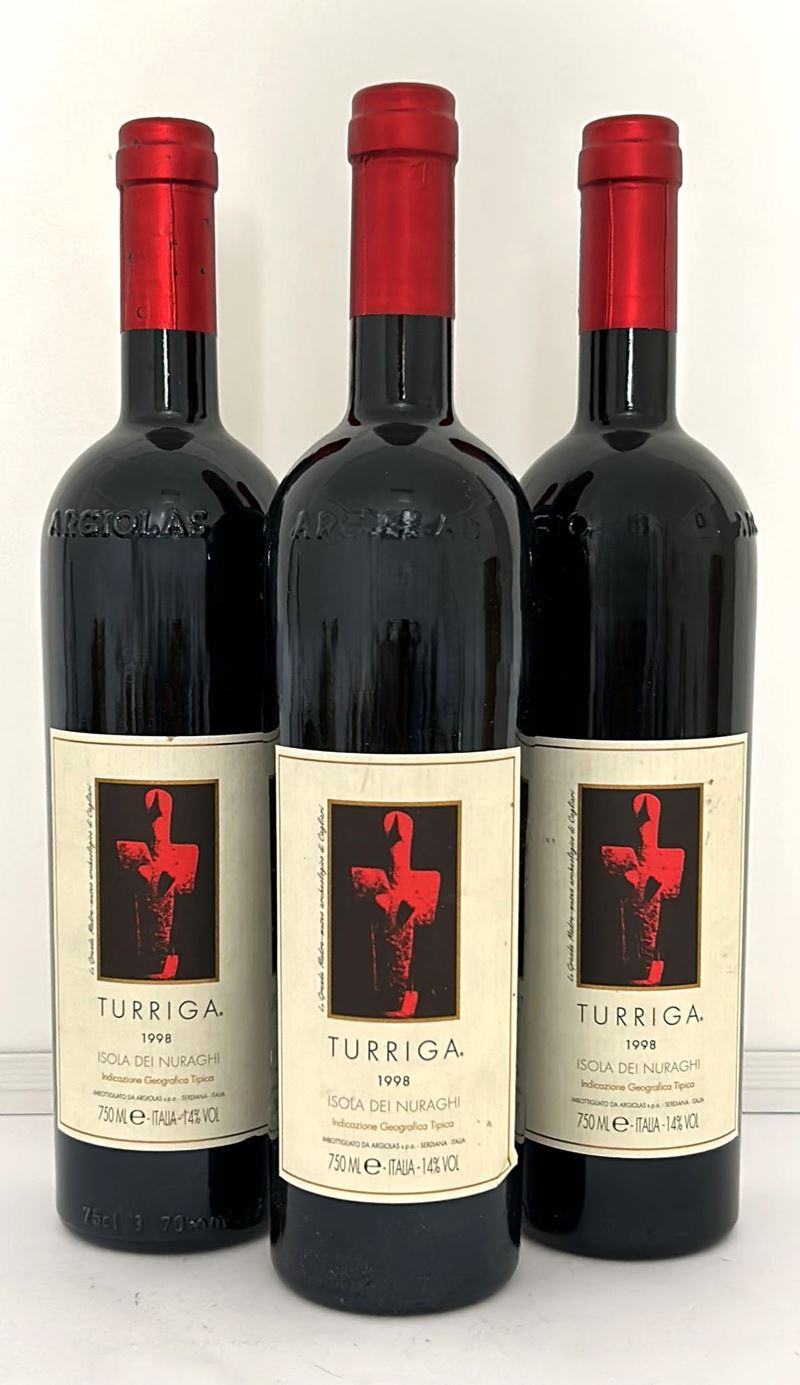 Gruppo di 3 Bott. TURRIGA 1998 ARGIOLAS
