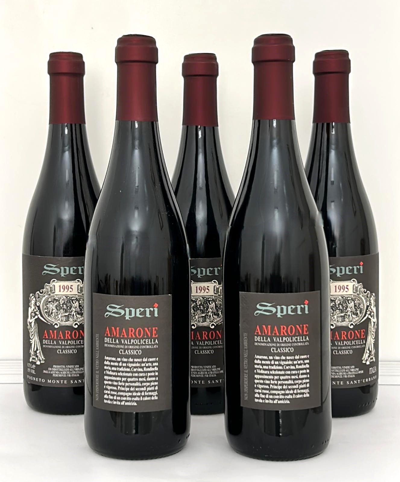 Gruppo di 5 bottiglie SPERI 1995