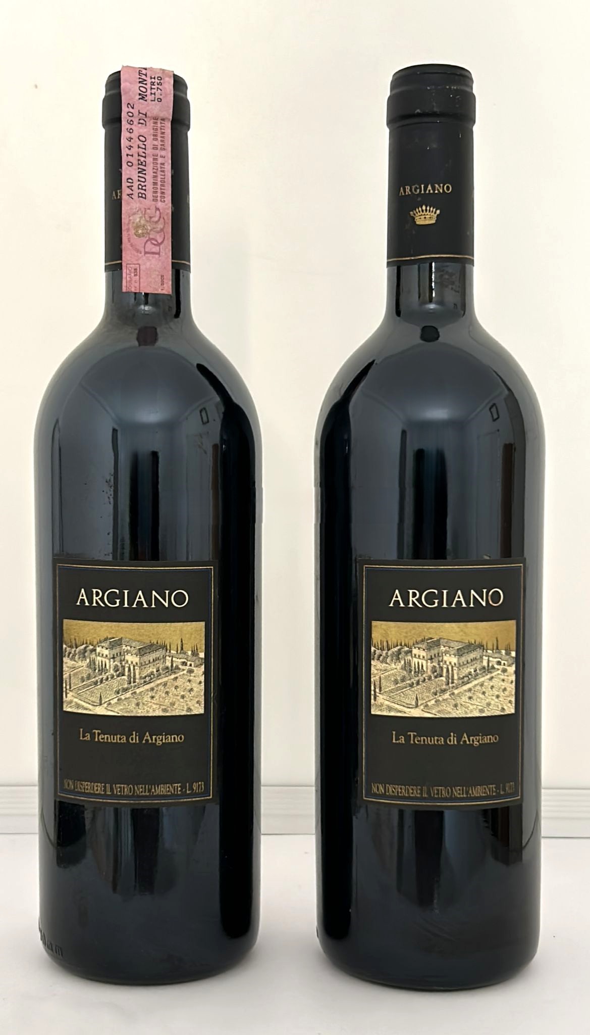 Gruppo di 2 bottiglie ARGIANO 1995