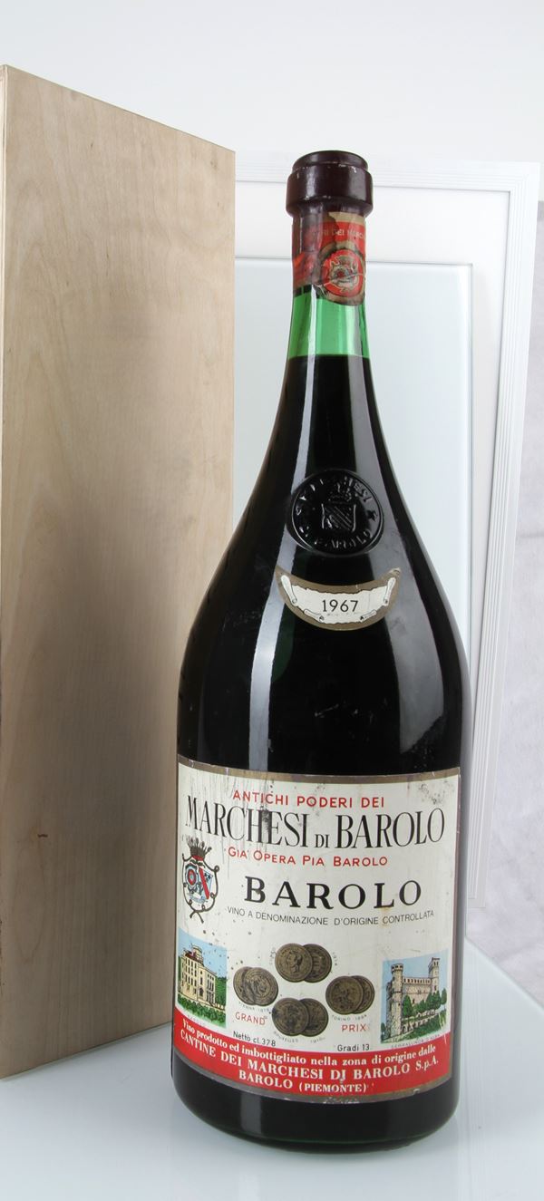 GRANDE FORMATO MARCHESI DI BAROLO 1967  -3.780 LT-