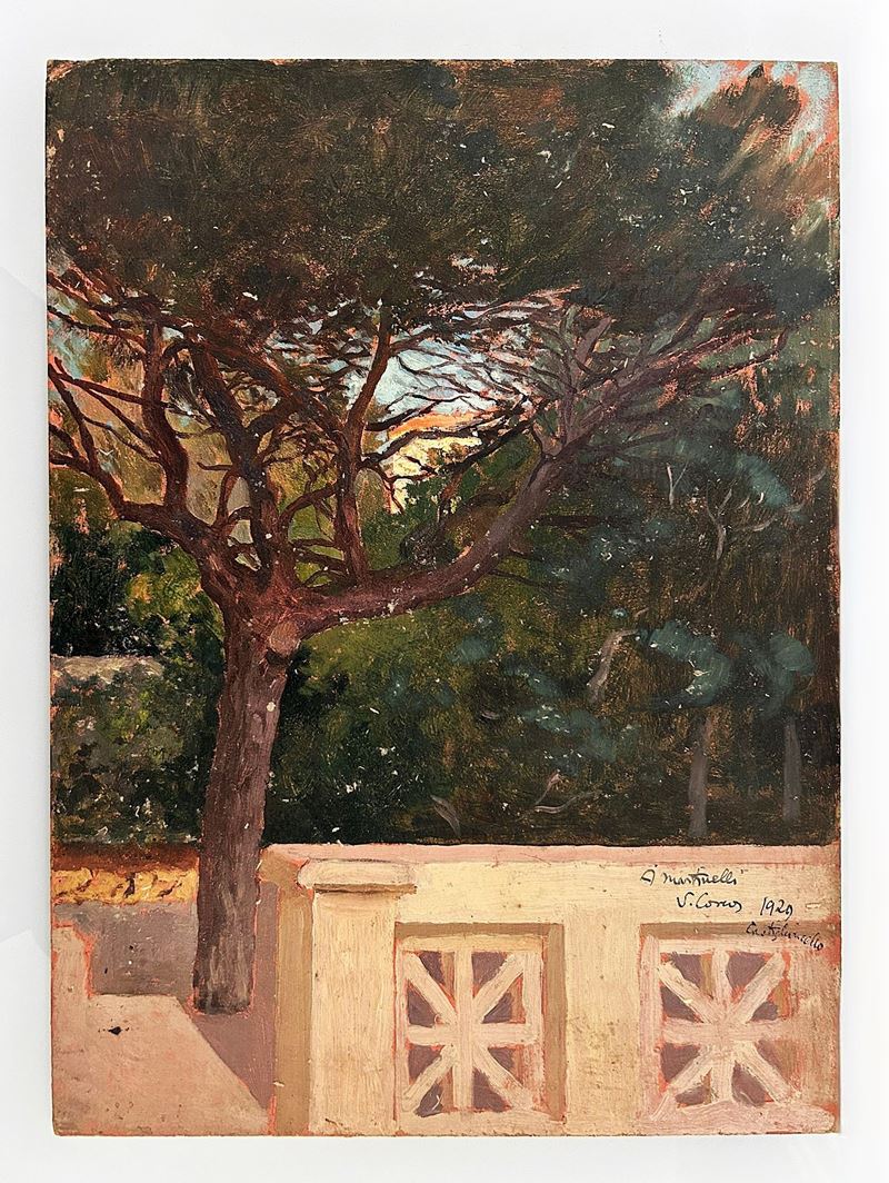 "VEDUTA DI PINETA DAL TERRAZZO" DI CASTIGLIONCELLO 1929