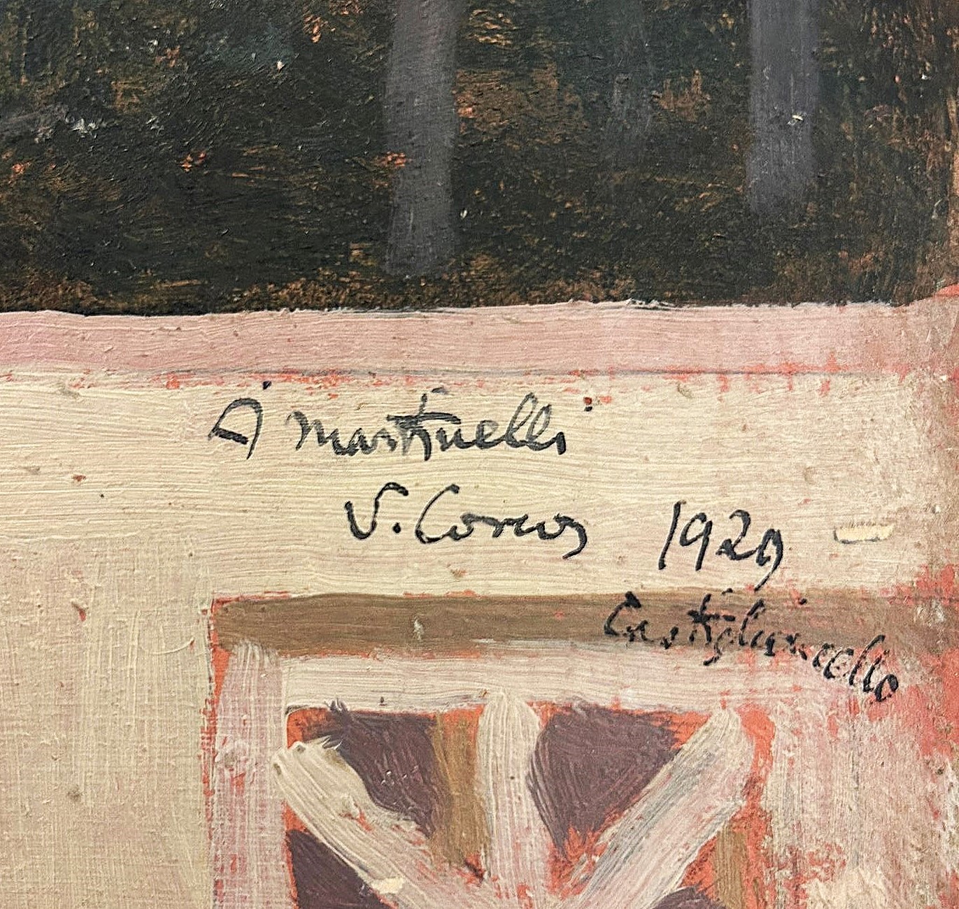 "VEDUTA DI PINETA DAL TERRAZZO" DI CASTIGLIONCELLO 1929