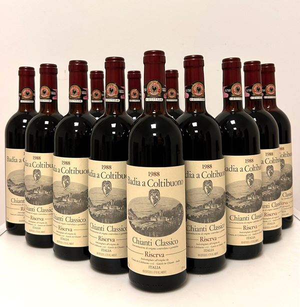 GRUPPO DI 12 BOTT. COLTIBUONO CHIANTI RISERVA 1988