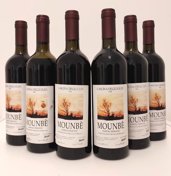 GRUPPO DI 6 BOTT.  MOUNBE CASCINA ULIVI 2004