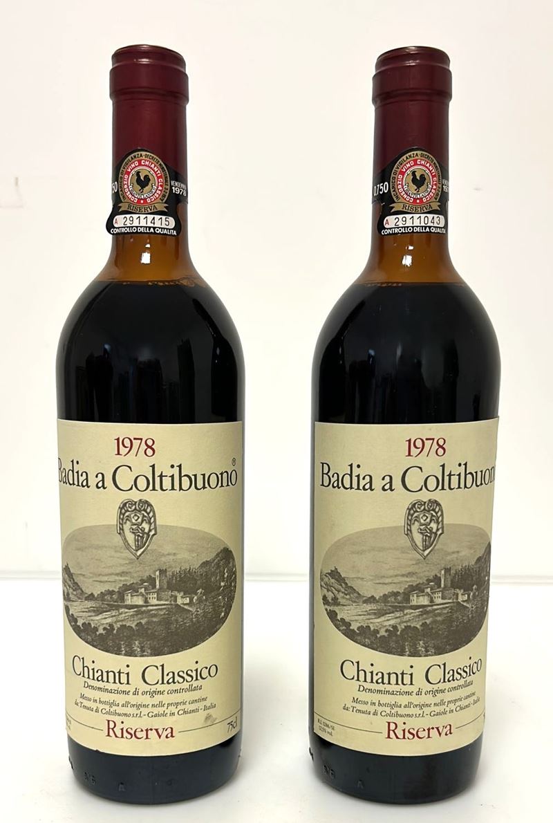 COPPIA DI BOTT. BADIA A COLTIBUONO RISERVA 1978