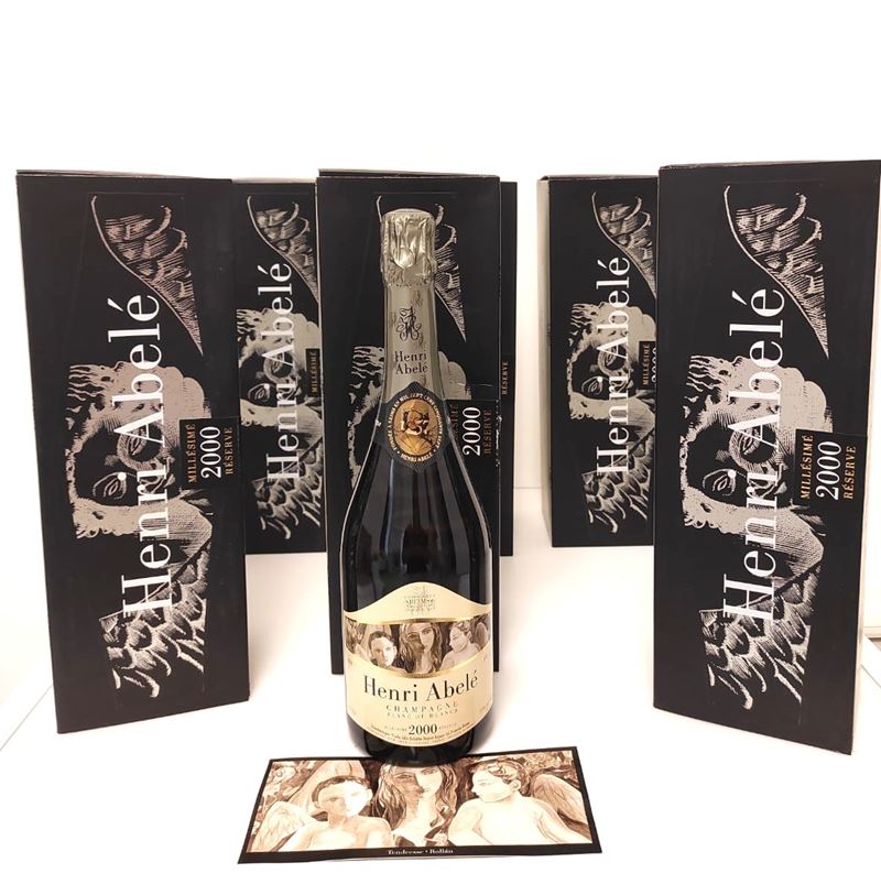 GRUPPO DI 6 BOTT. H.ABELE B.BLANC 2000