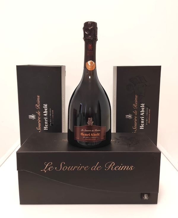 GRUPPO DI 3 BOTT. DI H.ABETE BRUT ROSE ASTUCCIATO