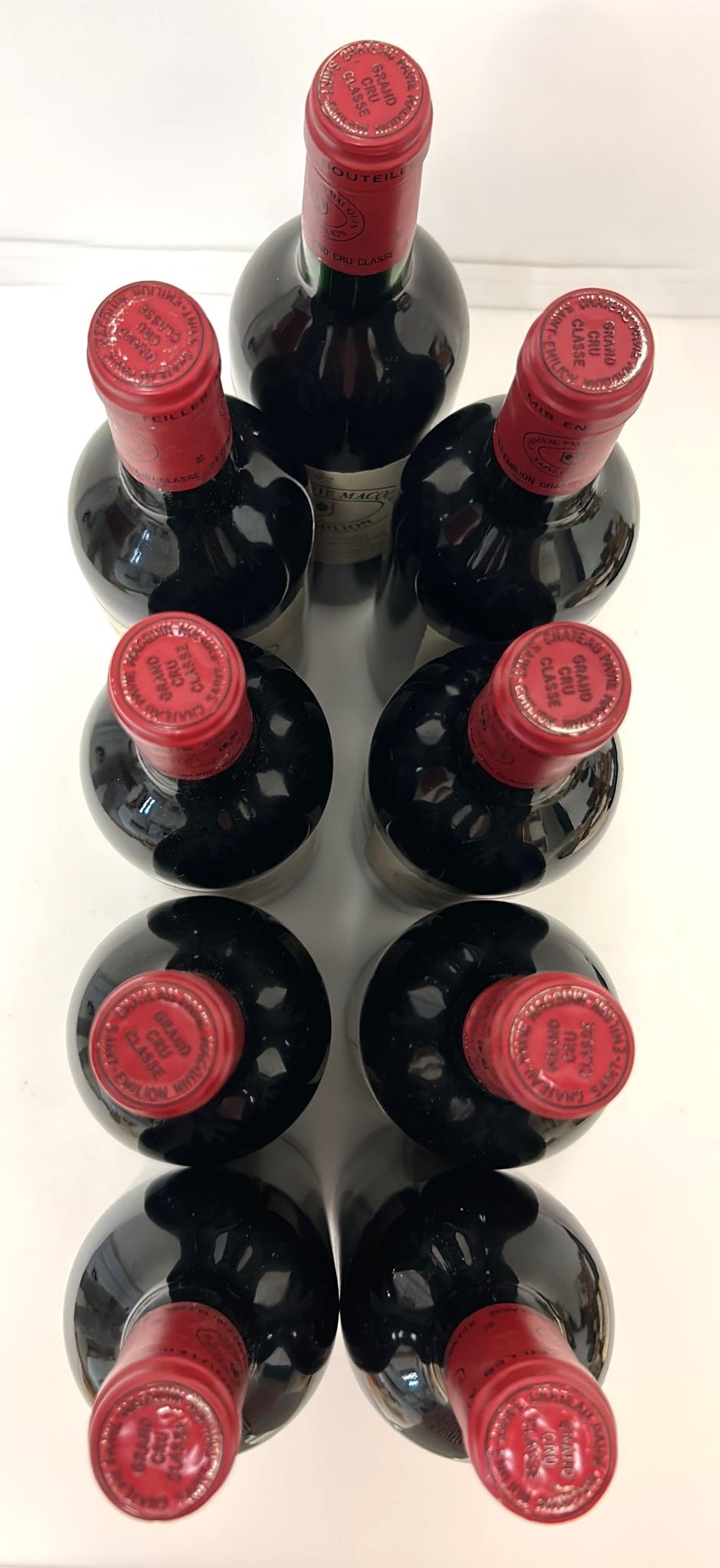 GRUPPO DI 9 BOTT. DI CHATEAU PAVIE MACQIN S.EMILION 1997