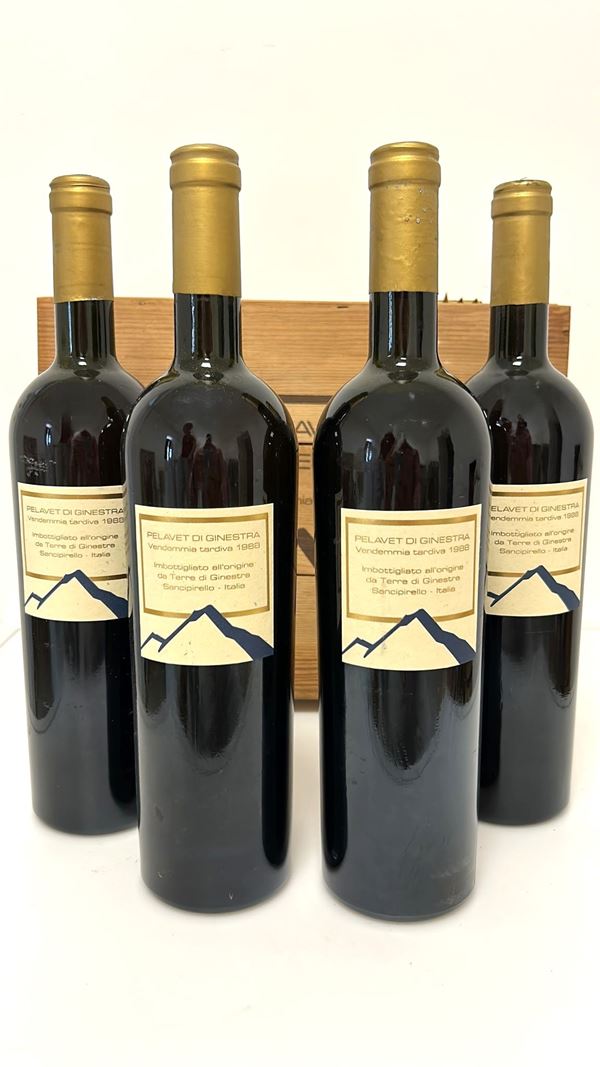GRUPPO DI 4 BOTT. DI PELAVET GINESTRA 1988