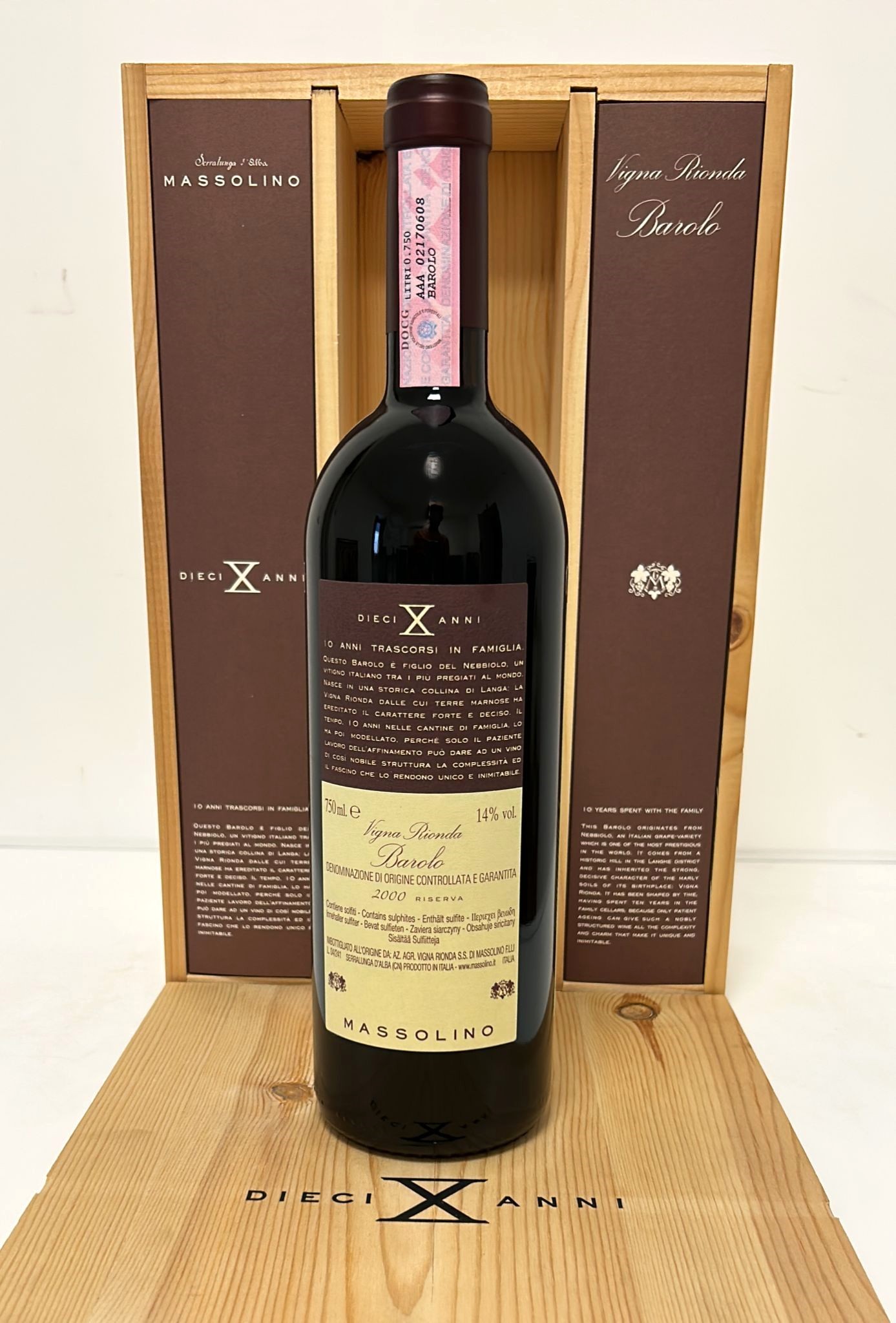 MASSOLINO BAROLO RISERVA 10 ANNI