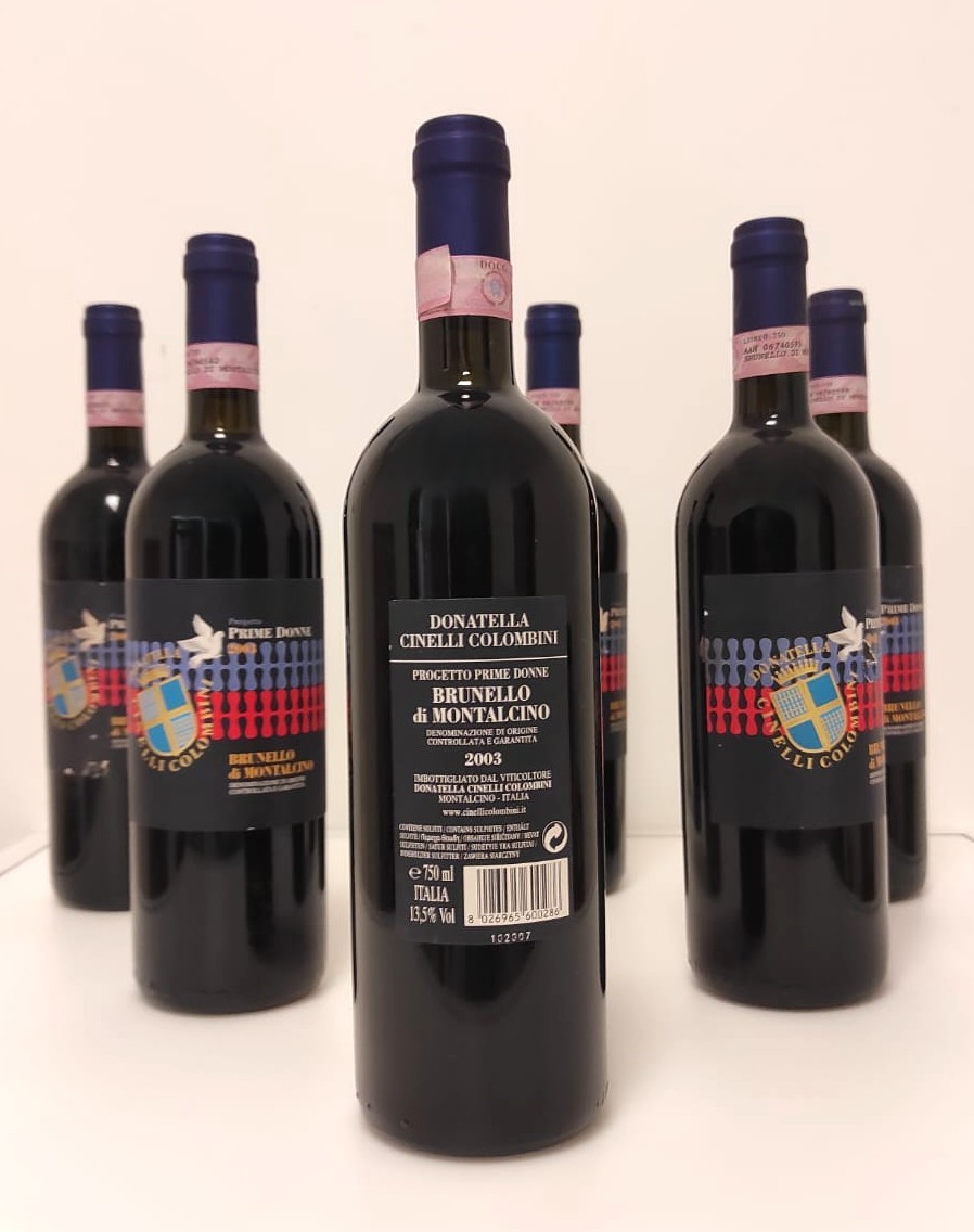 GRUPPO DI 6 BOTT. DI BRUNELLO PRIME DONNE COCOMBINI 2006