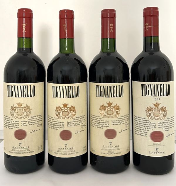 GRUPPO DI 4 BOTT. TIGNANELLO-ANTINORI '95-96-97-98