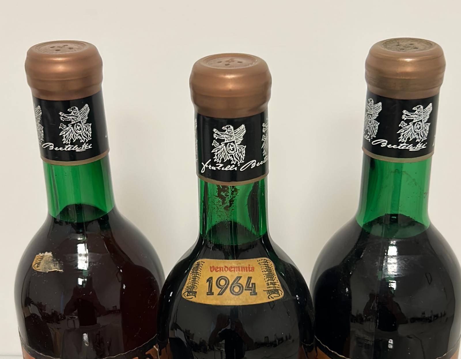 GRUPPO DI 3 BOTT. PERTELETTI - GBEMME 1964
