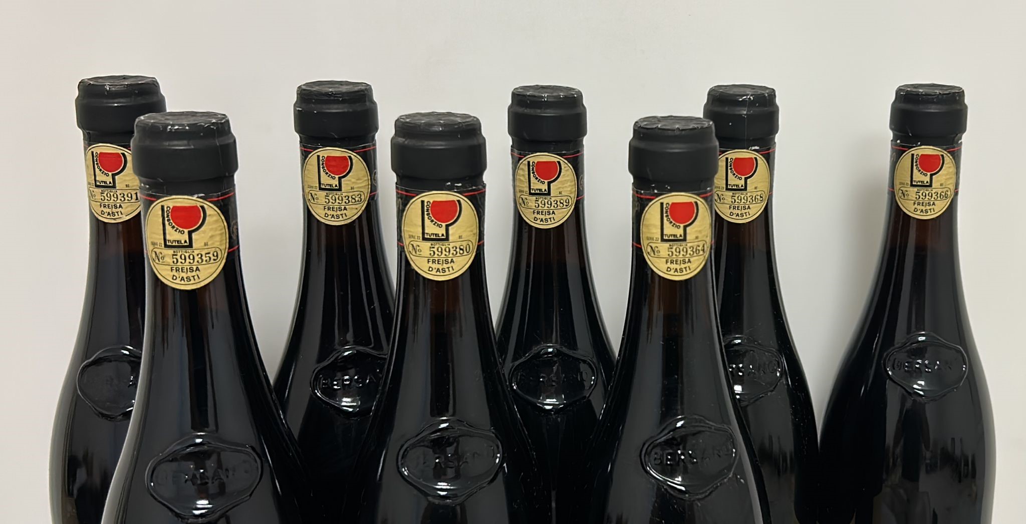 GRUPPO DI 8 BOTT. FREISA D'ASTI - BERSANO 1997